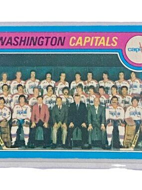 Washington Capitals 1974-75 NHL Team Trading Card - Vintage Collectible Sports
